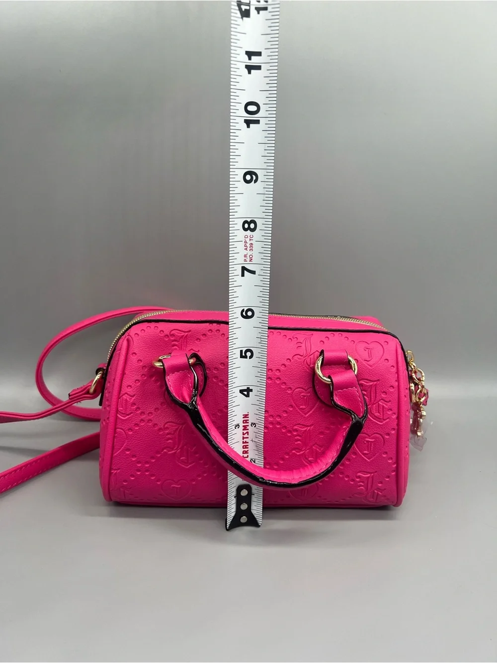 Juicy couture semi charmed satchel crossbody purse